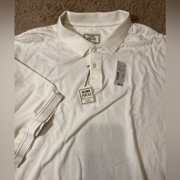 Jos. A. Bank Other - NWT Jos A Bank 1905 Cotton Polo Adult Mens Size 2X White Work Dress Church Shirt